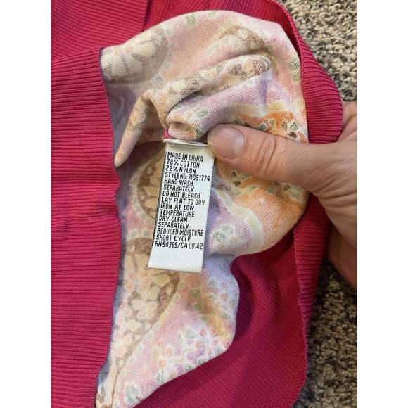 Peter Nygard Women's Colorful Artsy Knit Tank Size Large Petite - Picture 5 of 6